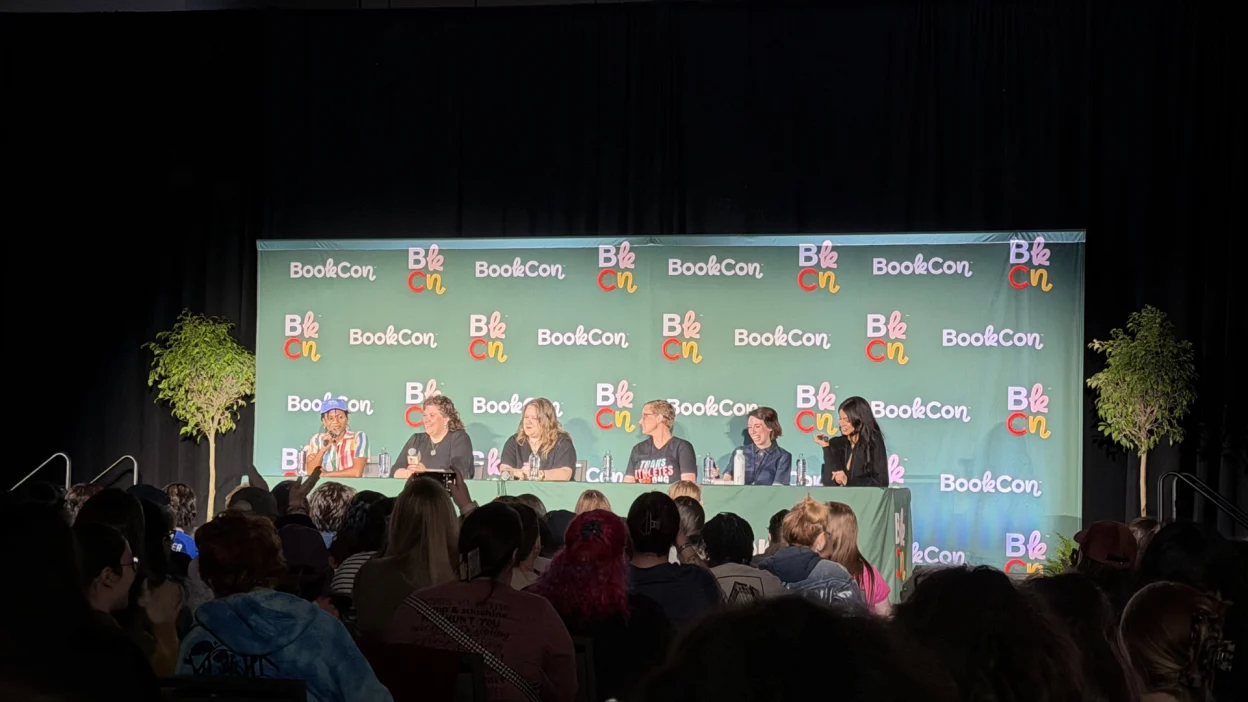 Authors on a panel at BookCon