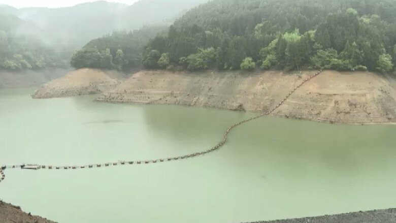福岡県内主要6ダムの貯水率21.3％　依然“深刻な水不足”　関係機関が対策会議　田植え時期に向け「節水に引き続きご協力いただきたい」｜FNNプライムオンライン