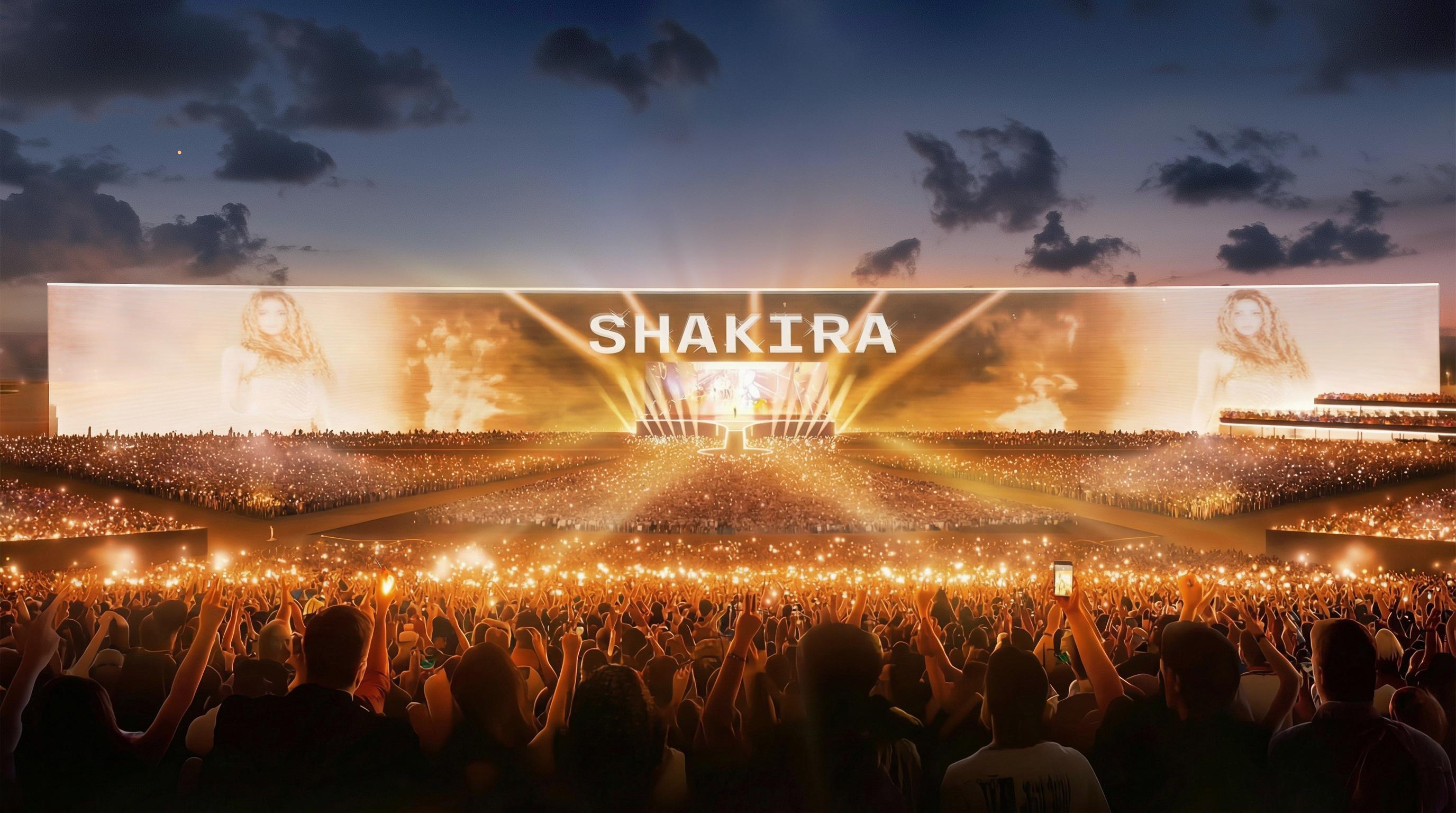Una de las recreaciones de c�mo ser� el futuro estadio Shakira en Madrid