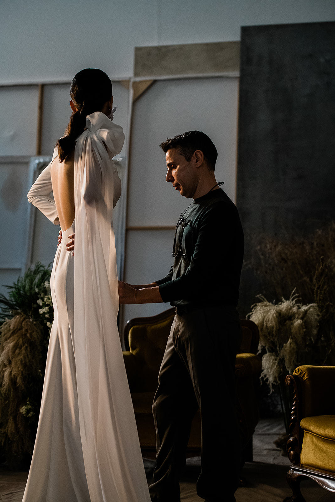 Una prueba en el atelier de Manu Garc�a.
