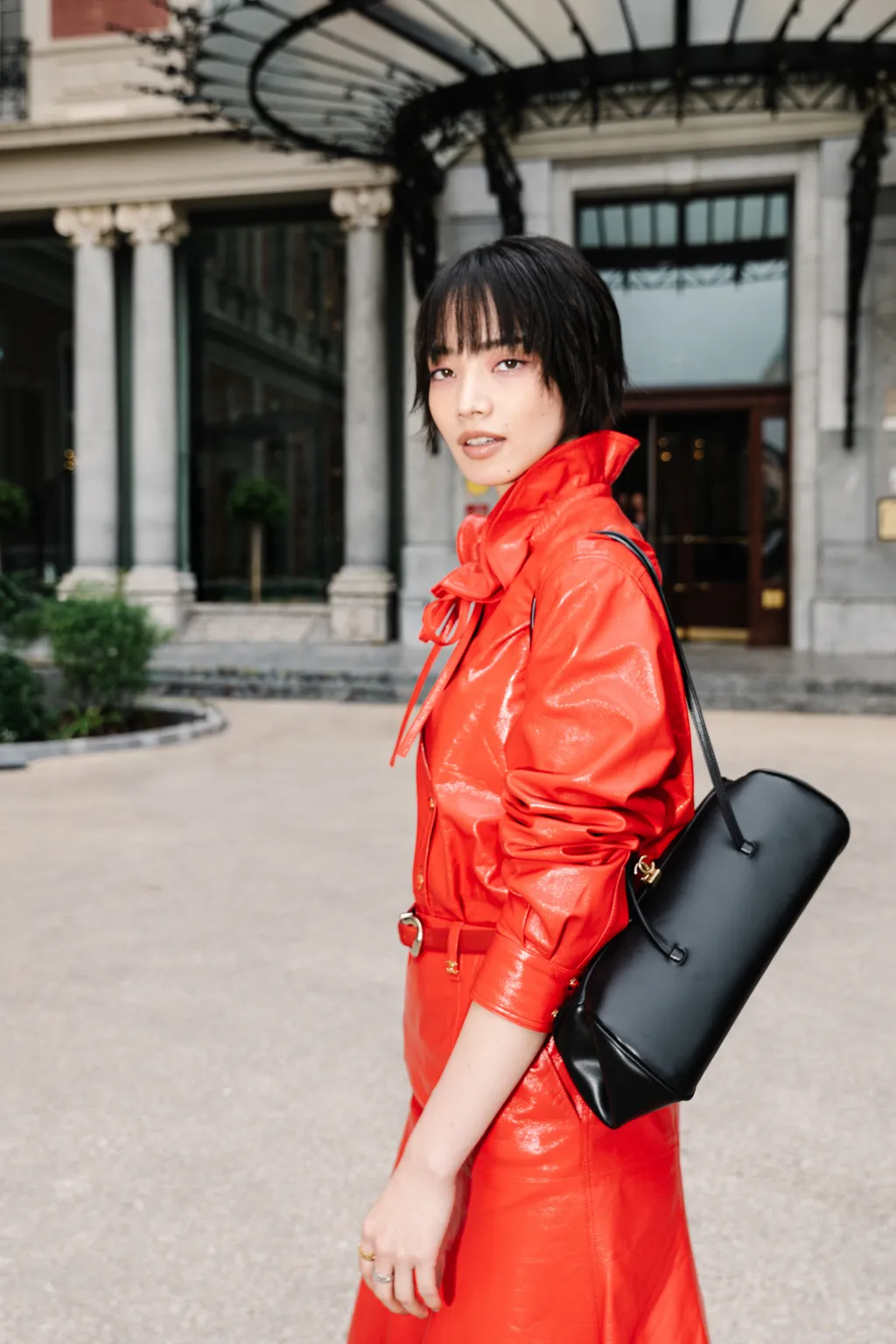 Image may contain Nana Komatsu Clothing Coat Jacket Child Person Raincoat Face and Head