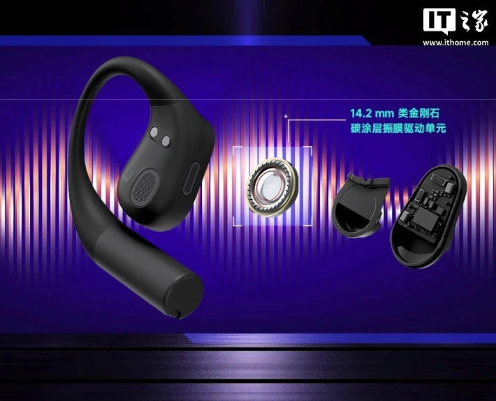 华硕 ROG 降临 Open Wireless 无线开放式游戏耳机发售:14.2mm 动圈、IPX5 认证,1199 元