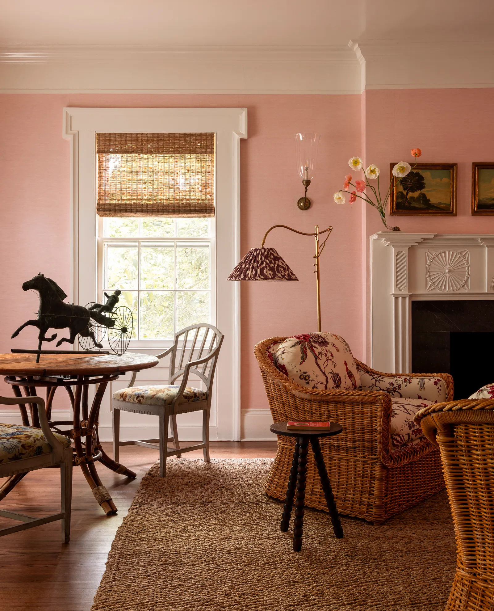 Image may contain Home Decor Chair Furniture Rug Desk Table Architecture Building Indoors Living Room and Room