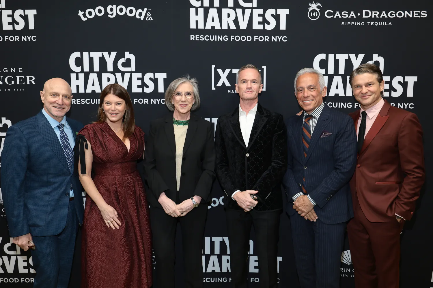 Tom Colicchio, Gail Simmons, City Harvest CEO Jilly Stephens, Neil Patrick Harris, Geoffrey Zakarian and David Burtka attended City Harvest's 2026 Gala: Shaken, Not Stirred in NYC on Tuesday.