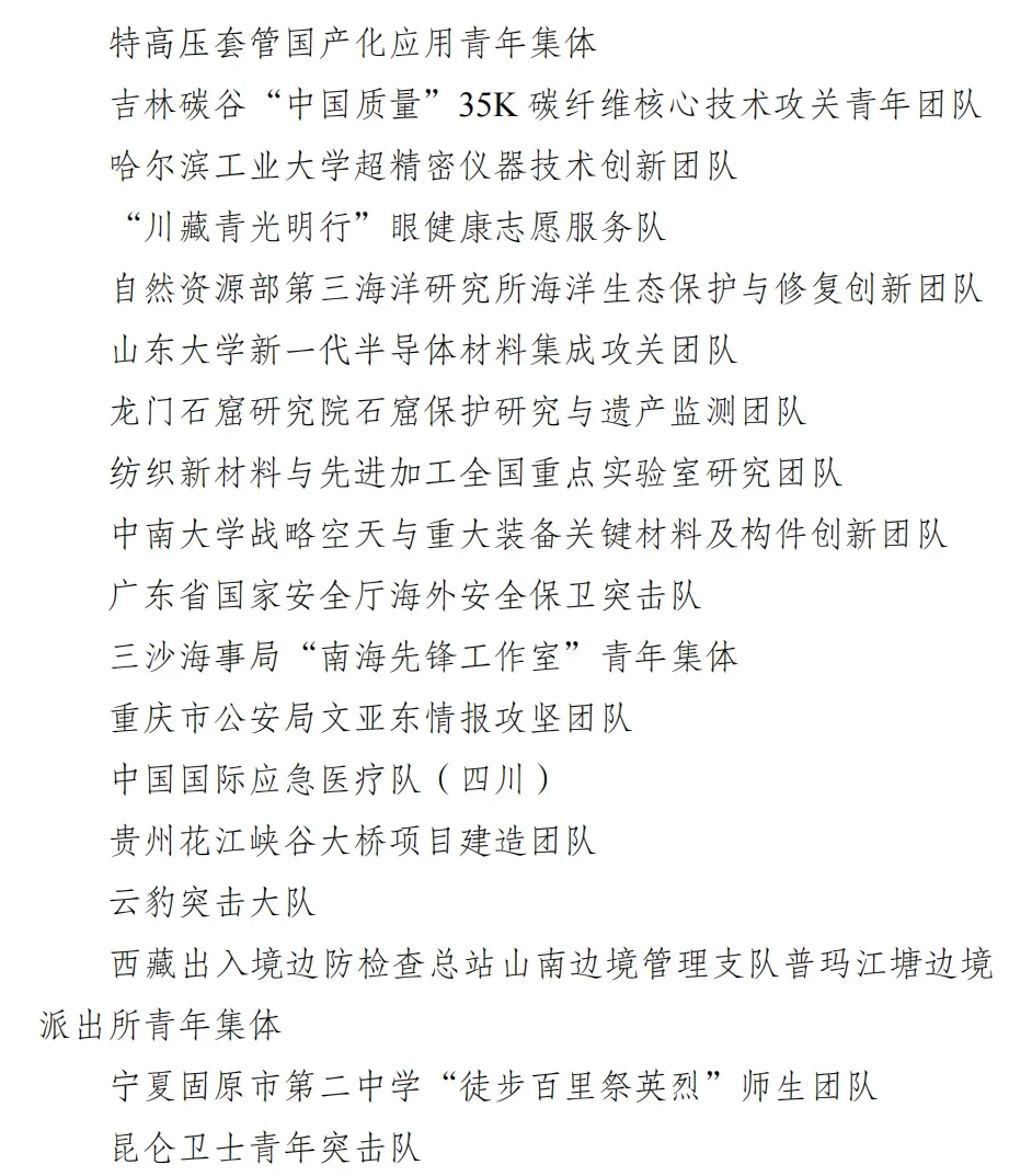 赛力斯总裁张正萍、智元联合创始人彭志辉等 29 人获 2026 年度中国青年五四奖章