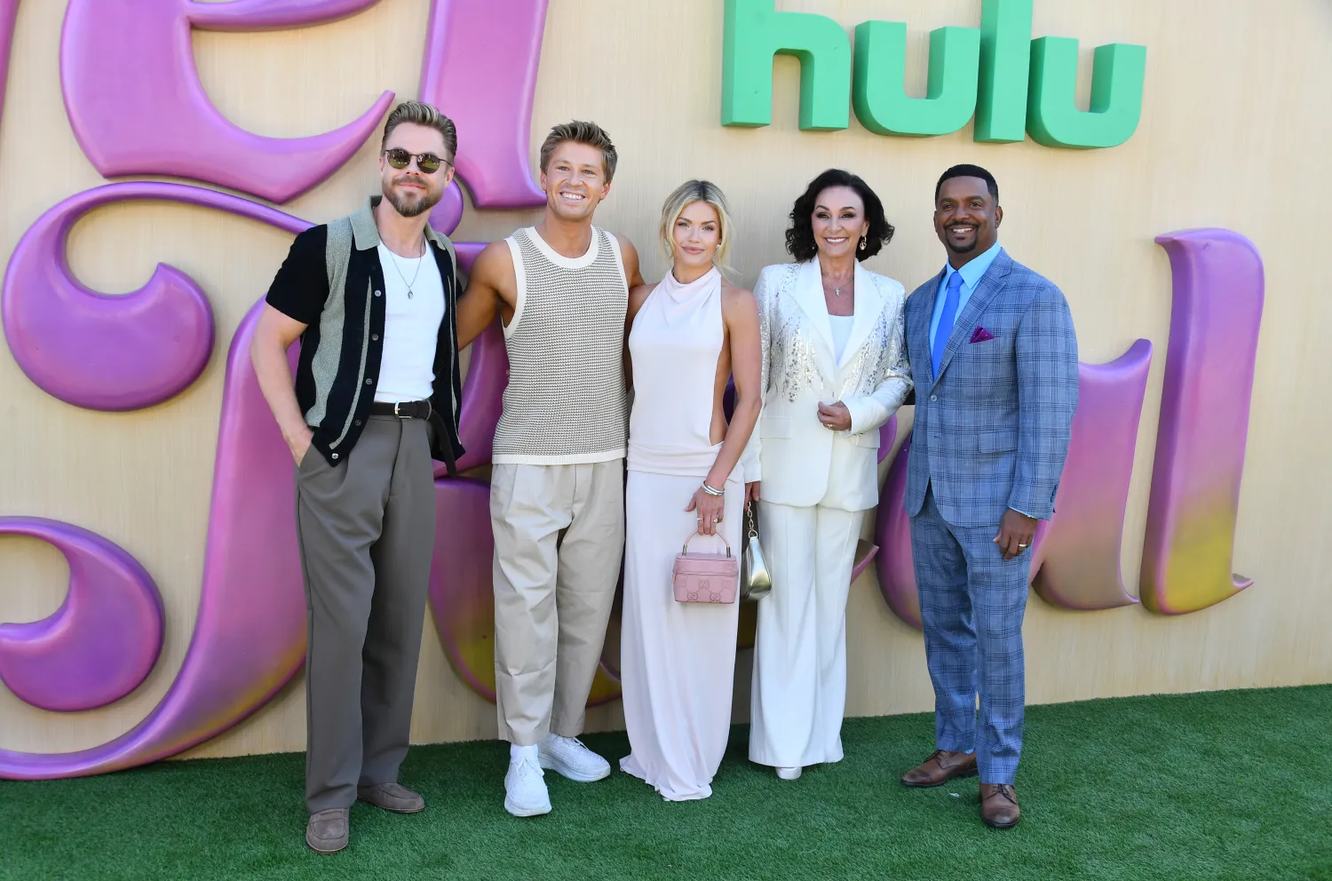 Derek Hough, Robert Irwin, Whitney Carson, Shirley Ballas and Alfonso Ribeiro were among the stars at Hulu's Get Real House event in L.A. on Wednesday.
