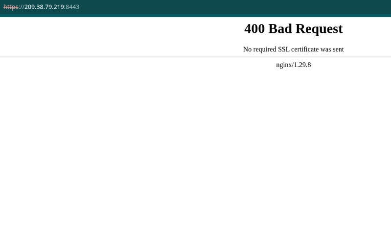 Sitio web sin tls