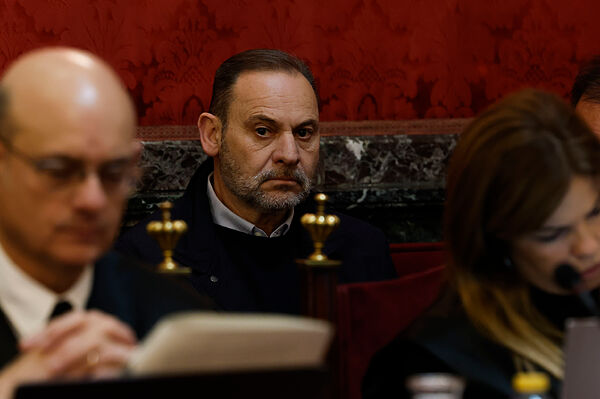 José Luis Ábalos durante el juicio en el Tribunal Supremo.