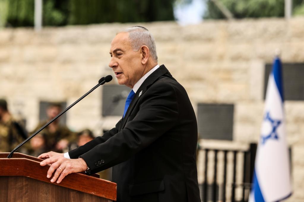 Netanyahu, durante un acto en Jerusal�n el martes.