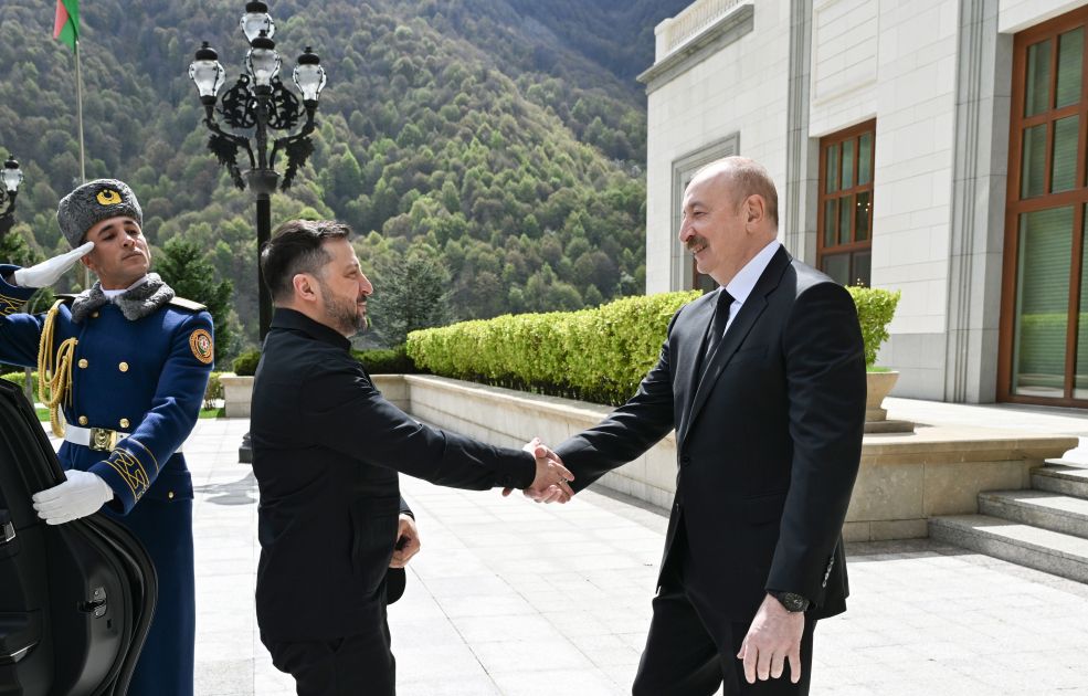 President of Azerbaijan Ilham Aliyev held one-on-one and expanded meetings  with President of Ukraine