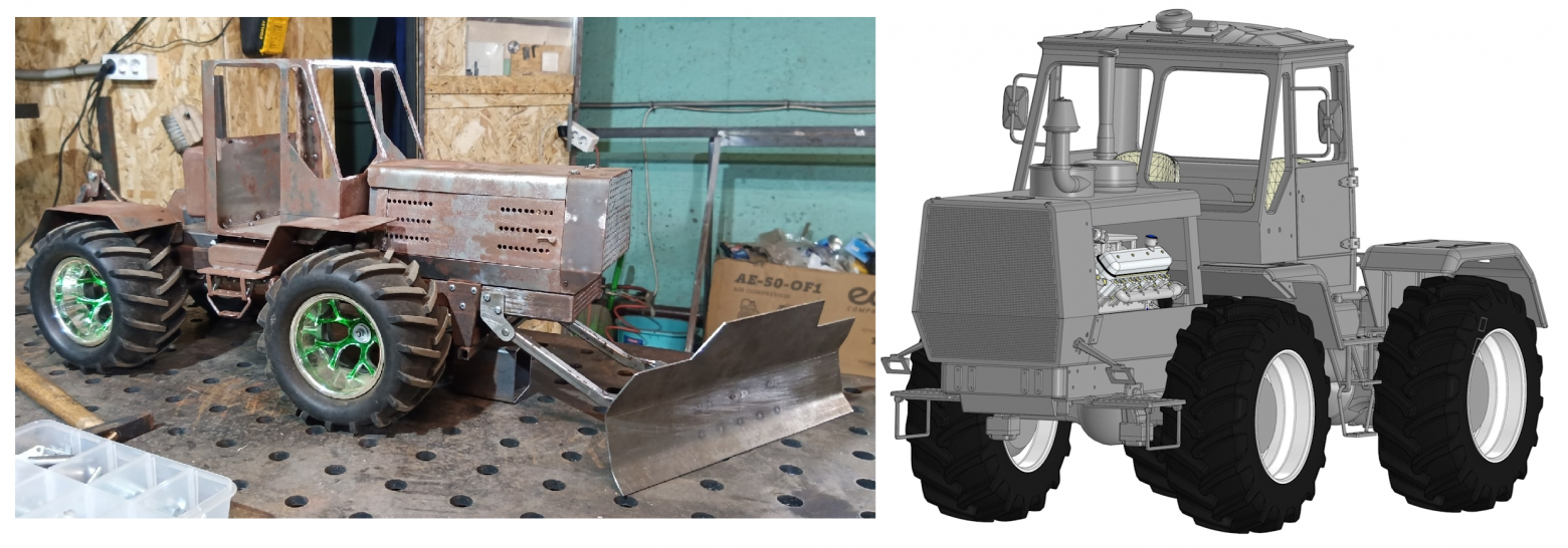 трактор Т150К. Автор Иван Капля