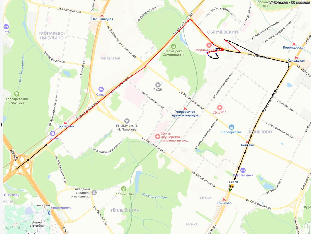 Корректный трек (работа GPS_LBS) Корректный трек (работа GPS_LBS)