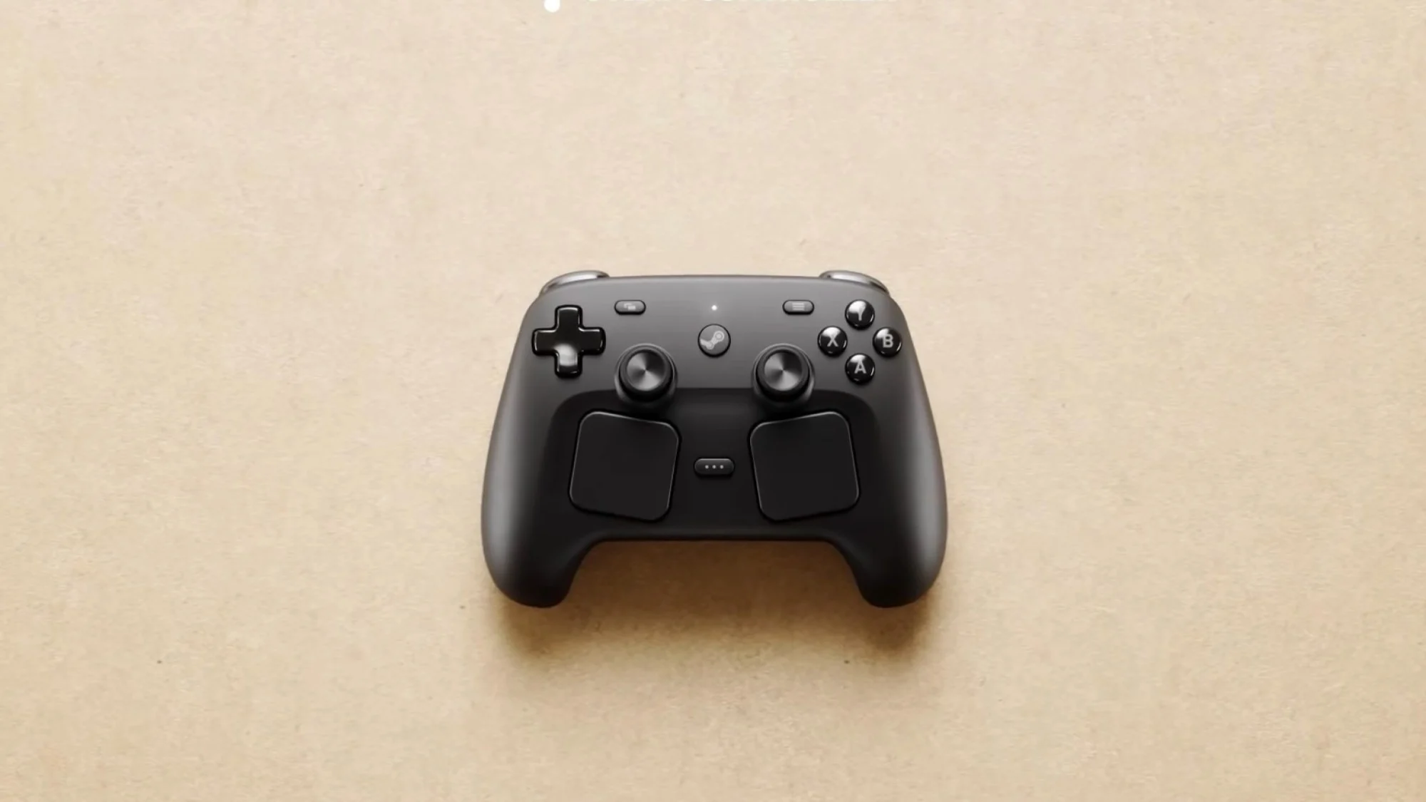valve steam controller on beige background