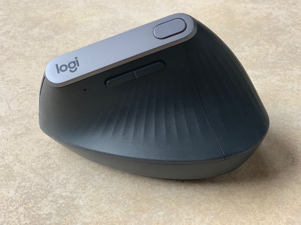 Photograph of the Logitech MX Vertical mouse