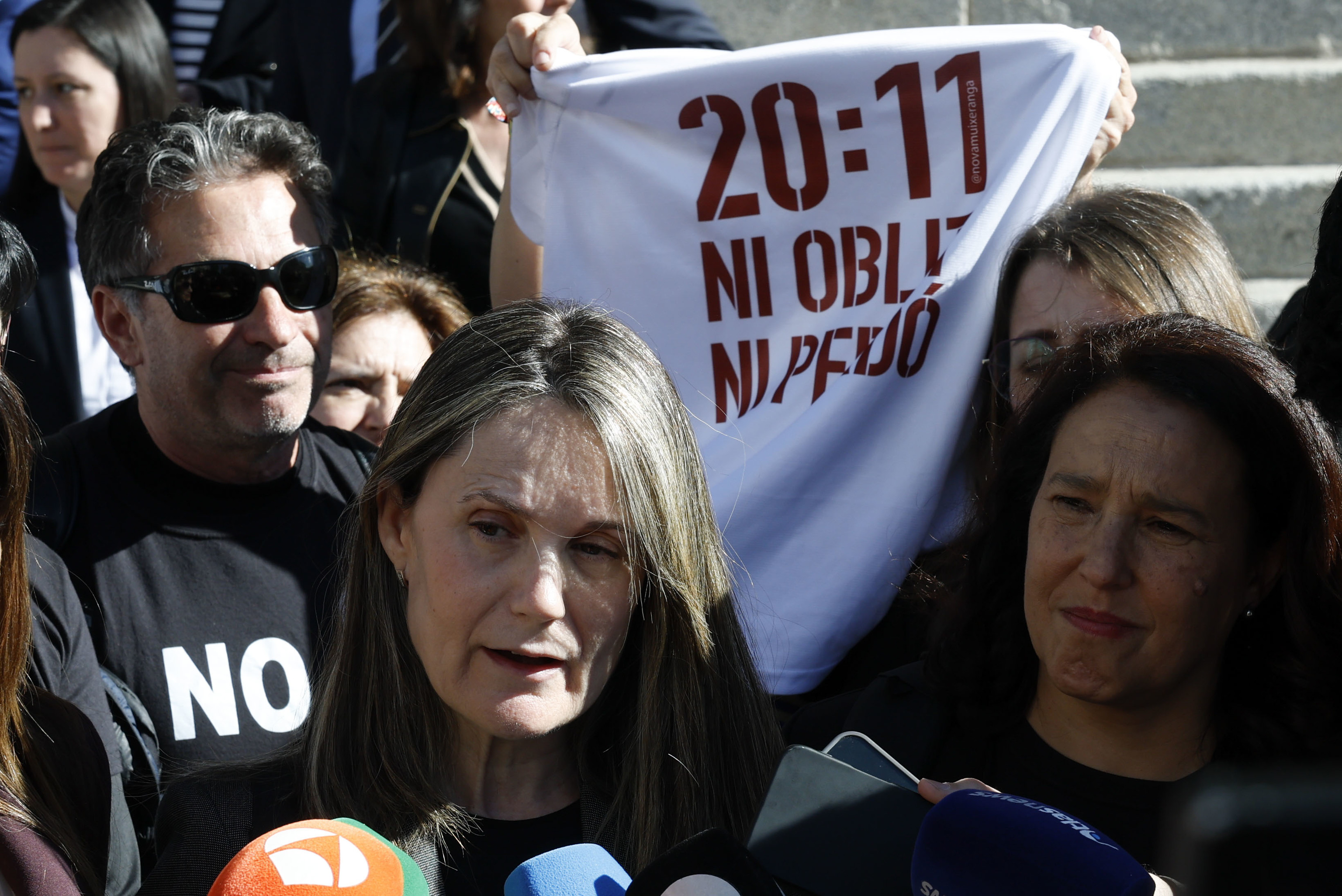 Las v�ctimas de la dana, en el Congreso de los Diputados este mi�rcoles.