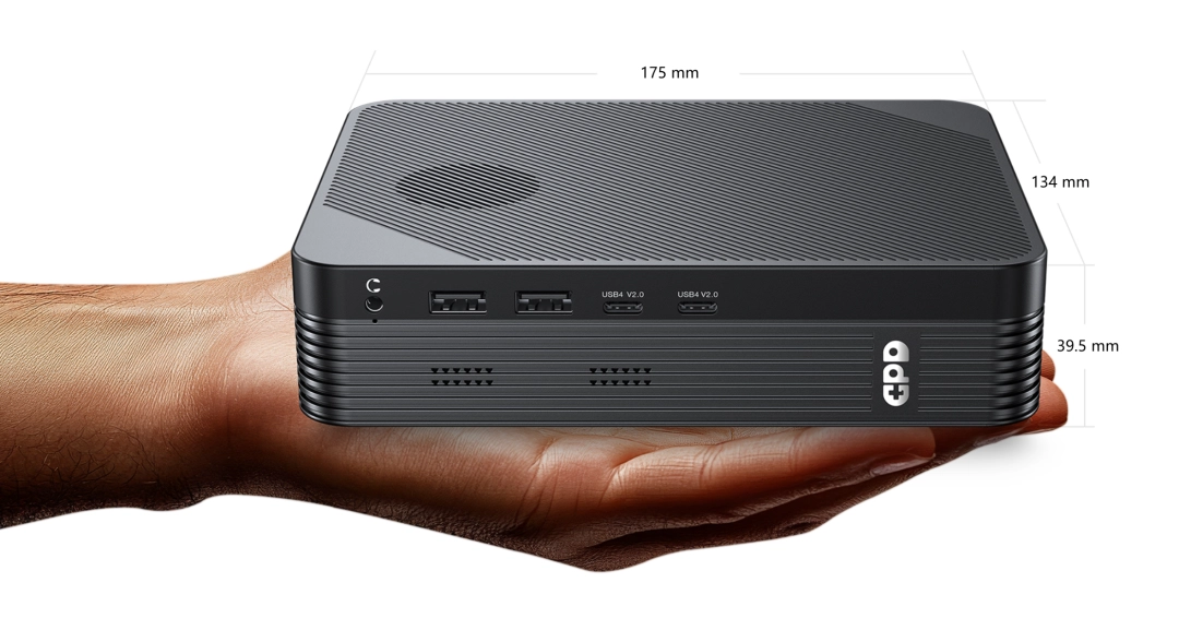 全球首款整合 MCIO 8i 端口的迷你主机:GPD BOX 发布,可外接顶配显卡 图片