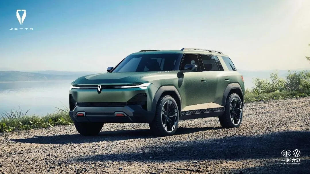 捷达品牌未来概念车 JETTA X 首秀,硬朗风格、全新车标 图片