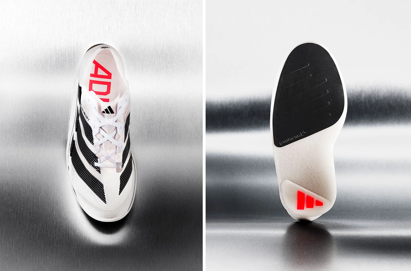 Adidass new Pro Evo 3 shoe weighs in at 0.2 pounds.
