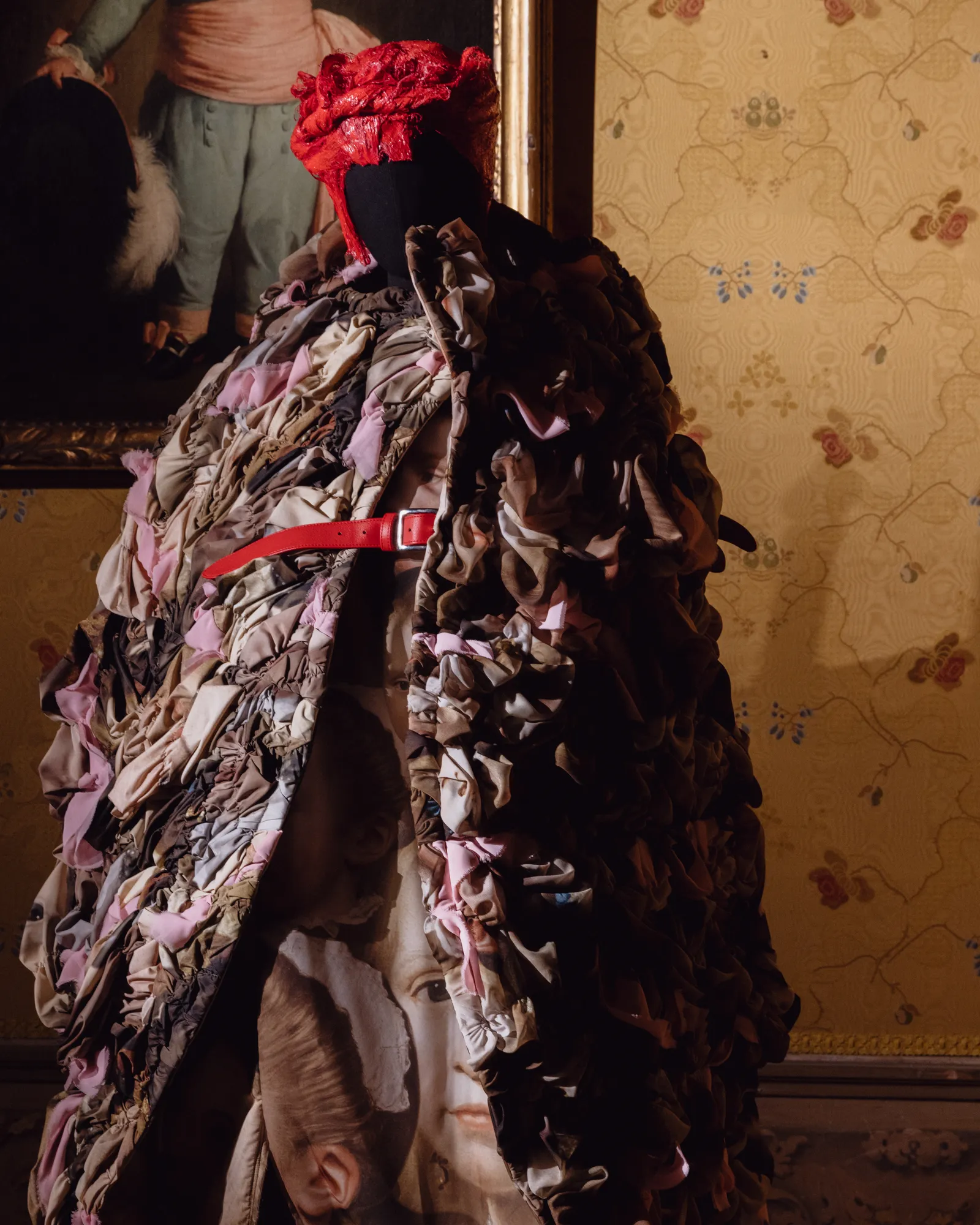 Image may contain Person Blanket Taking Cover and Fashion