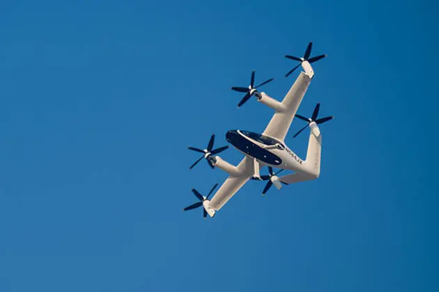 Joby aviation urban air mobility aircraft in flight