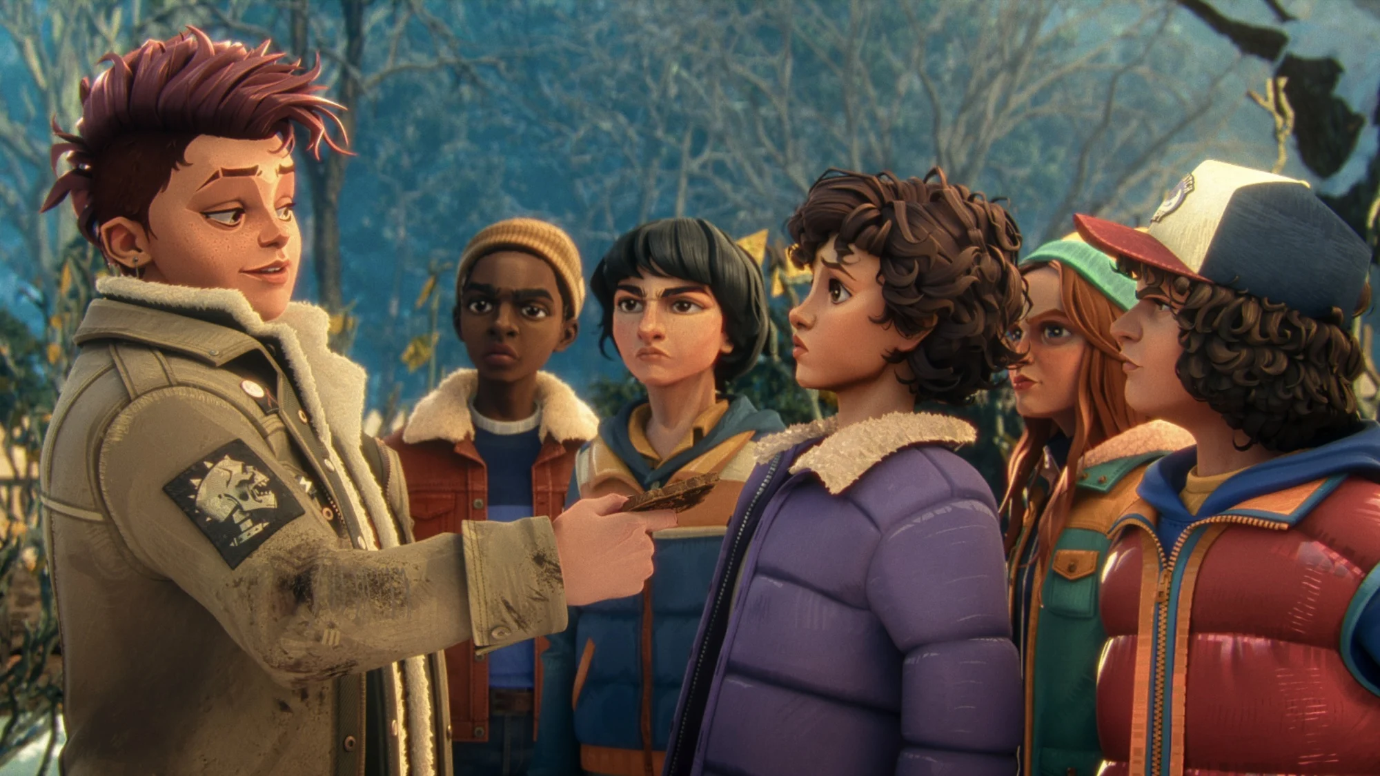 Nikki greets the Hawkins party in "Stranger Things: Tales From '85."