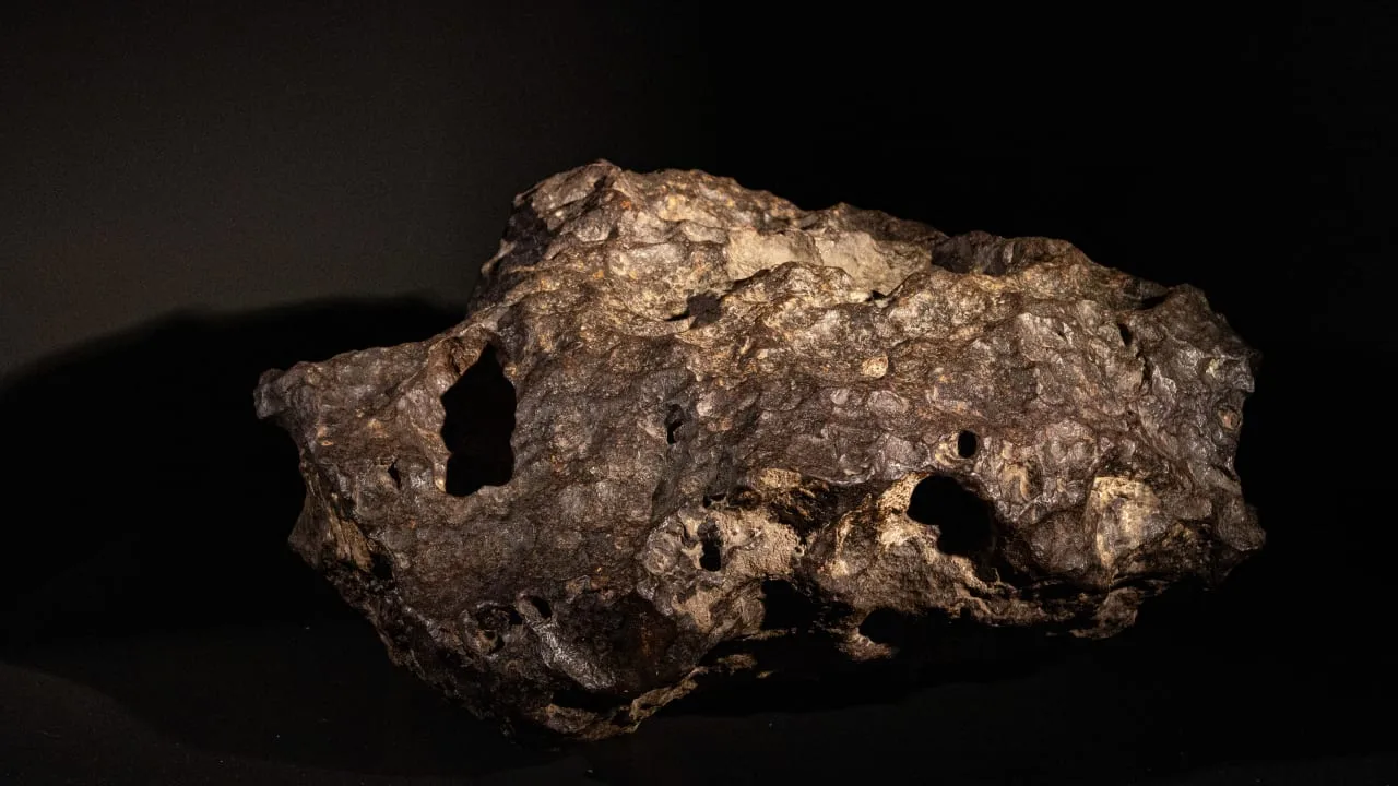(Illustrative) A massive 420 kg meteorite on display in Paris, France, November 5, 2025. (Illustrative) A massive 420 kg meteorite on display in Paris, France, November 5, 2025.