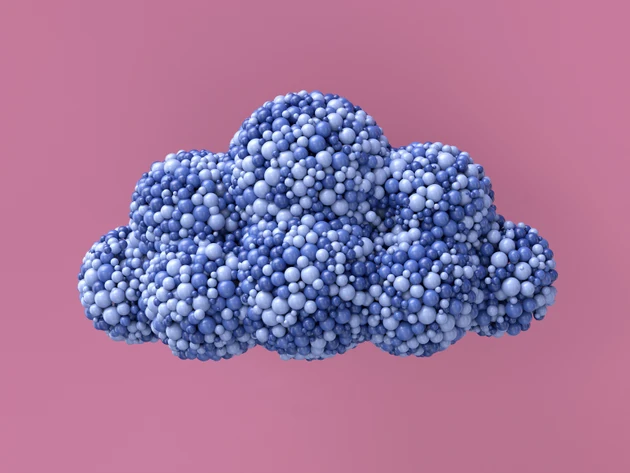 3d Cloud Computing and Metaverse Concept