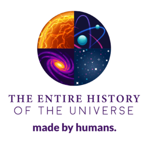 The History of the Universes logo with "Made By Humans" appended.