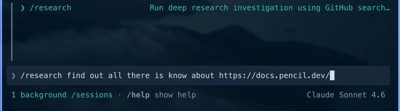 /research know all there is to know about https://docs.pencil.dev/