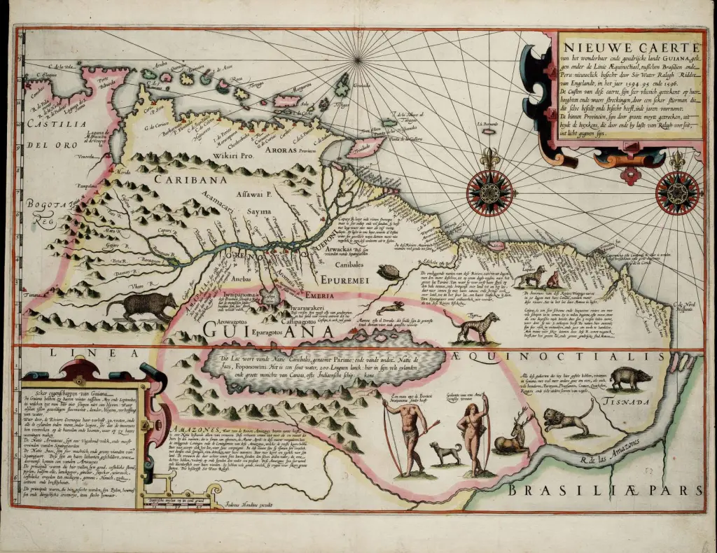 Mapa del siglo XVI de Jodocus Hondius I