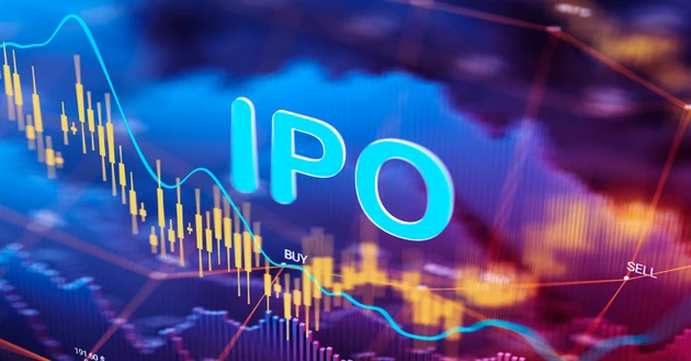 IPO Concept with Stock Market Graphs