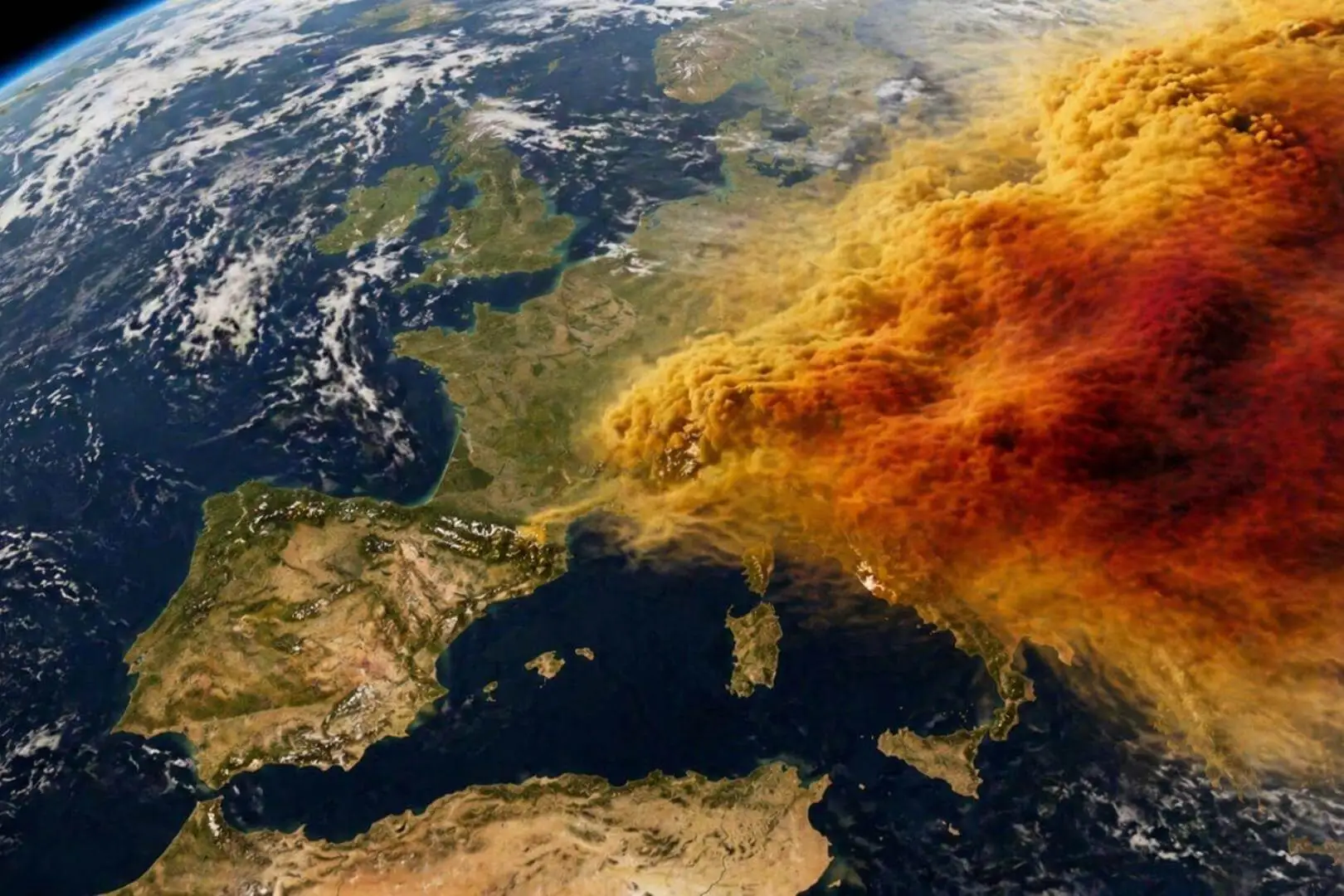 La nube de Chernóbil avanzaba hacia el oeste en 1986. Entonces el cielo cambió durante 2 días