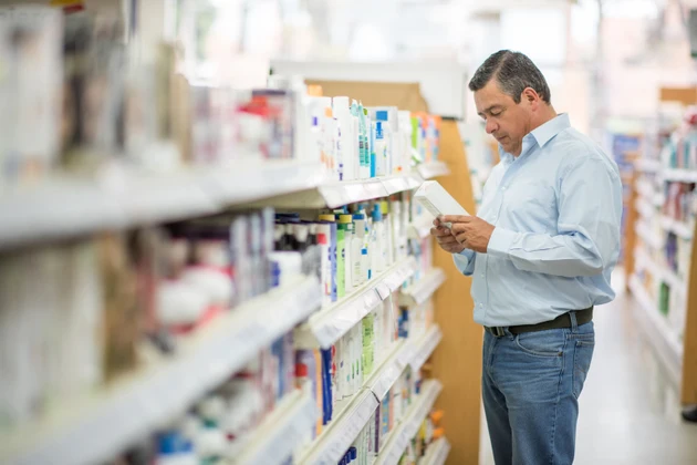 Man shopping at the pharmacy