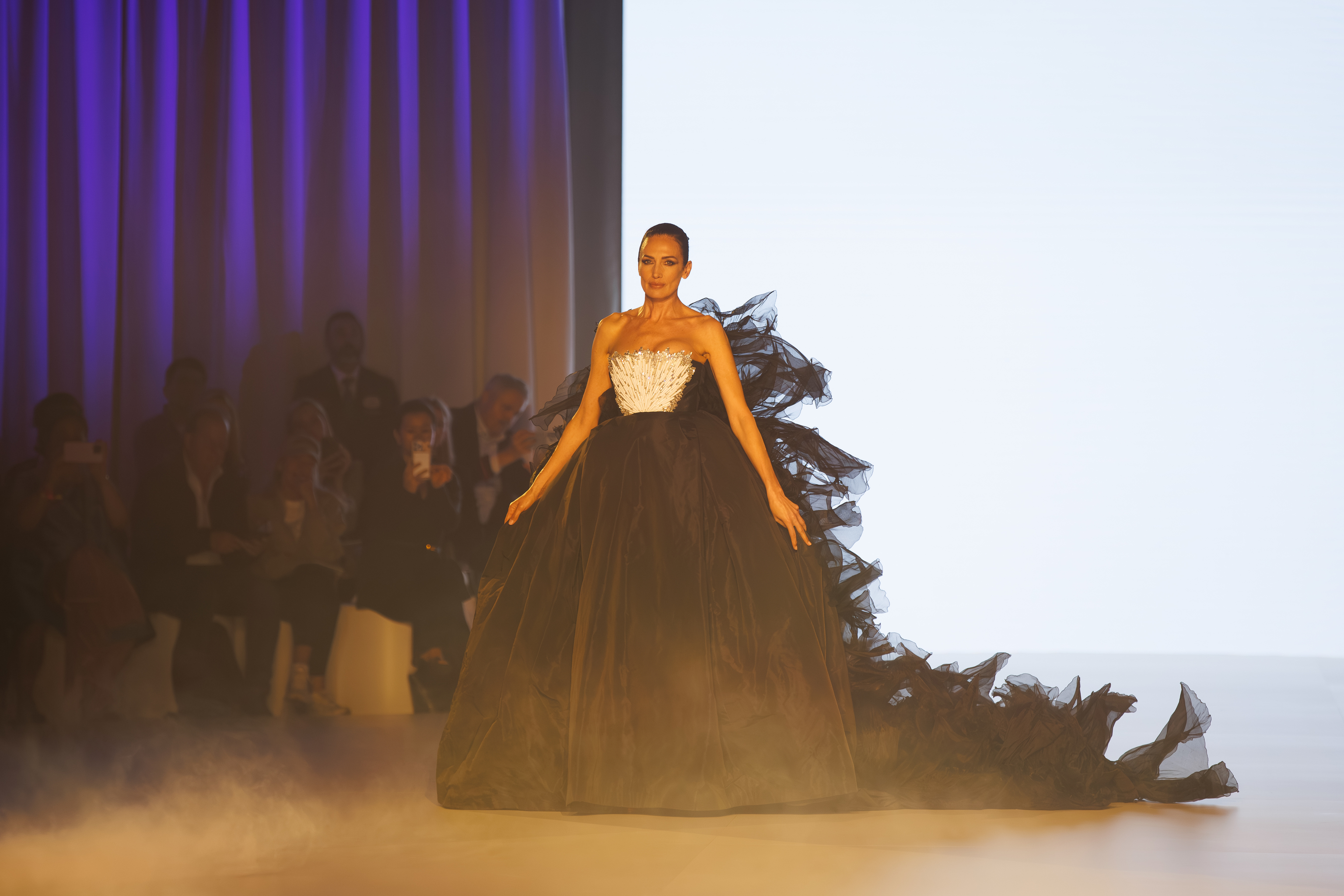 Nieves �lvarez en el desfile de St�phane Rolland.