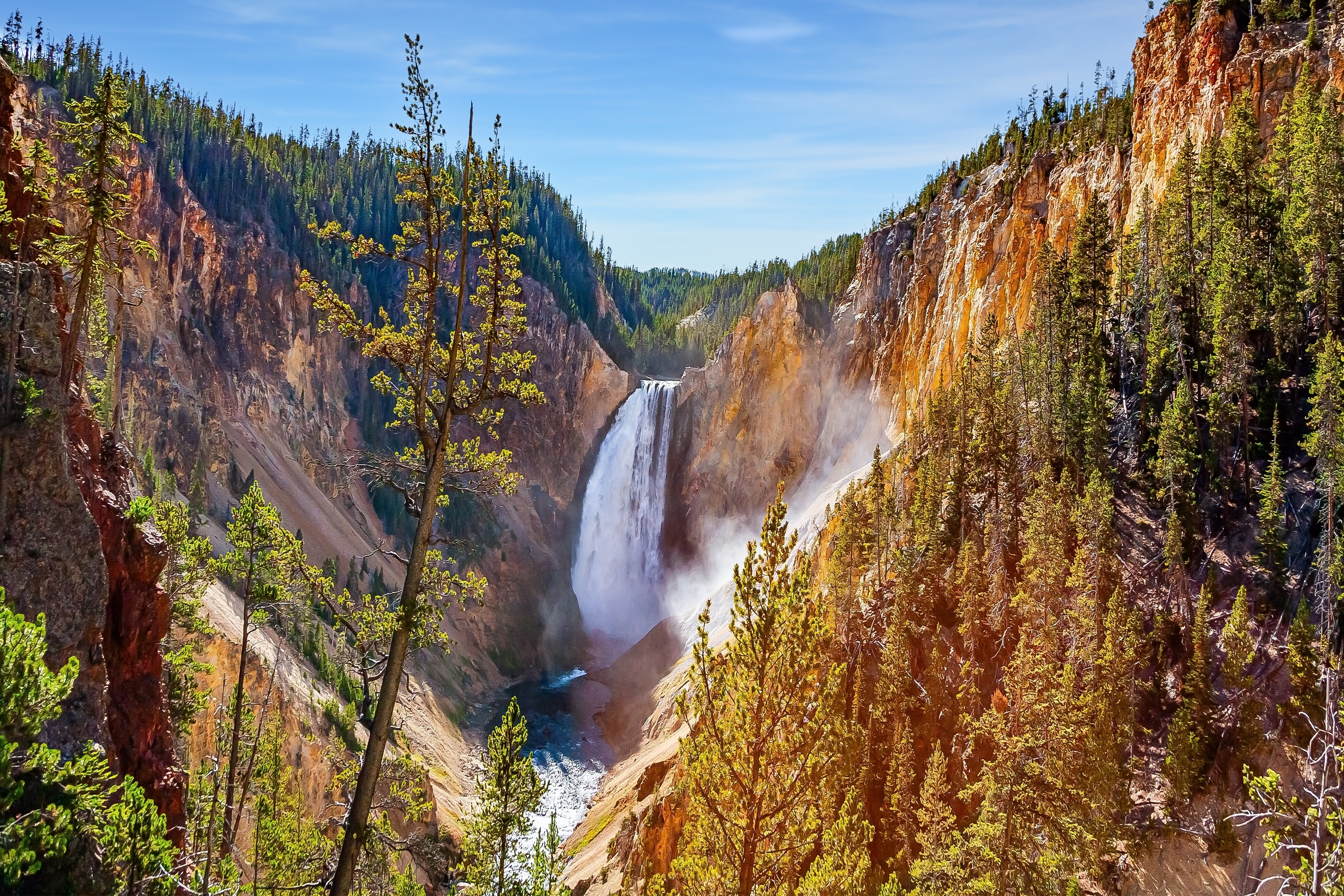 Paisaje de Yellowstone, en Estados Unidos.