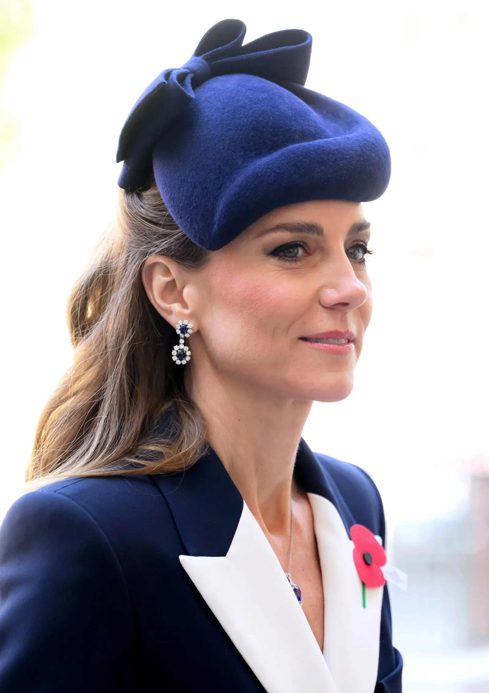 LONDON ENGLAND APRIL 25 Catherine Princess of Wales attends the Service of Commemoration and Thanksgiving at...