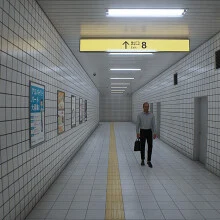 A screenshot from the game Exit 8