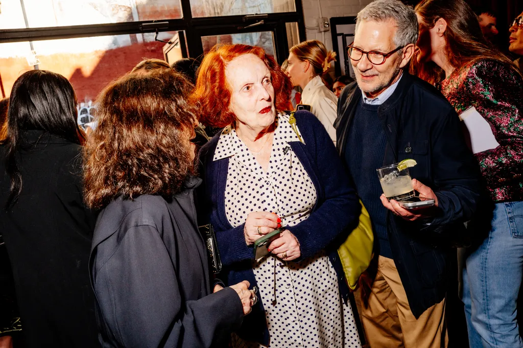Image may contain Grace Coddington Vic Juris Person Adult Face Head Photobombing Photography and Portrait