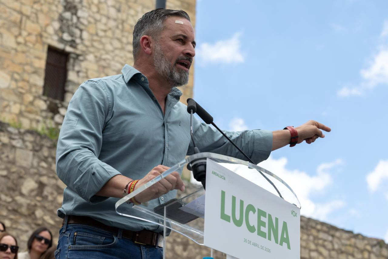 El presidente de Vox, Santiago Abascal.