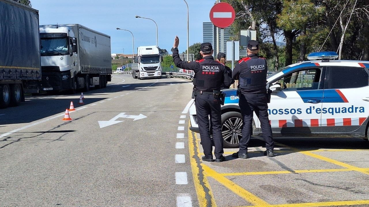 Control de los Mossos d'Esquadra en las carreteras catalanas