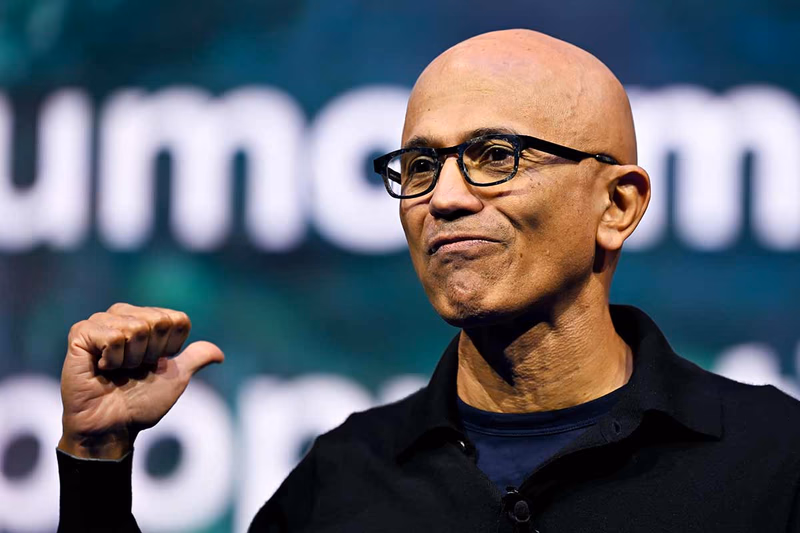 マイクロソフト(Microsoft)のサティア・ナデラ最高経営責任者(CEO)。