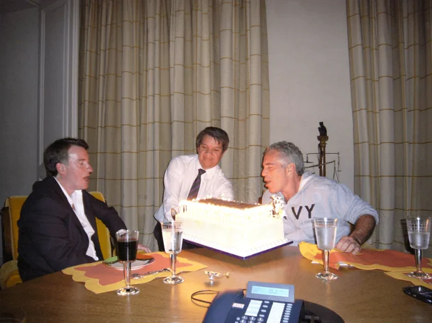 Peter Mandelson sits with late financier and convicted sex offender Jeffrey Epstein in image released by U.S. Justice Department 