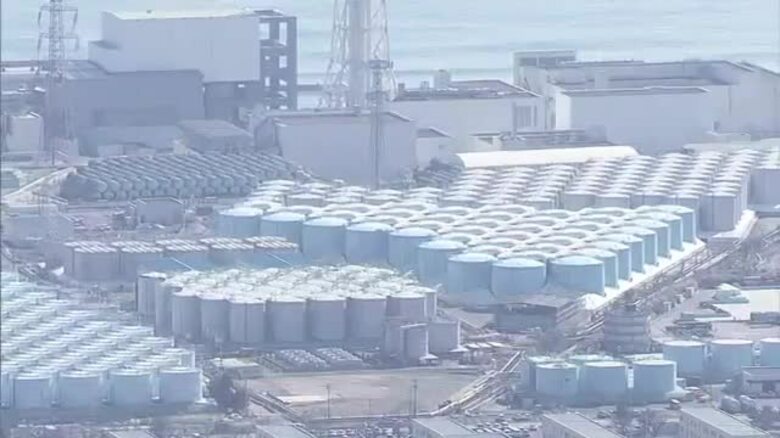 処理水タンク付近に油膜　「危険性なし」と判断＜福島第一原発＞｜FNNプライムオンライン