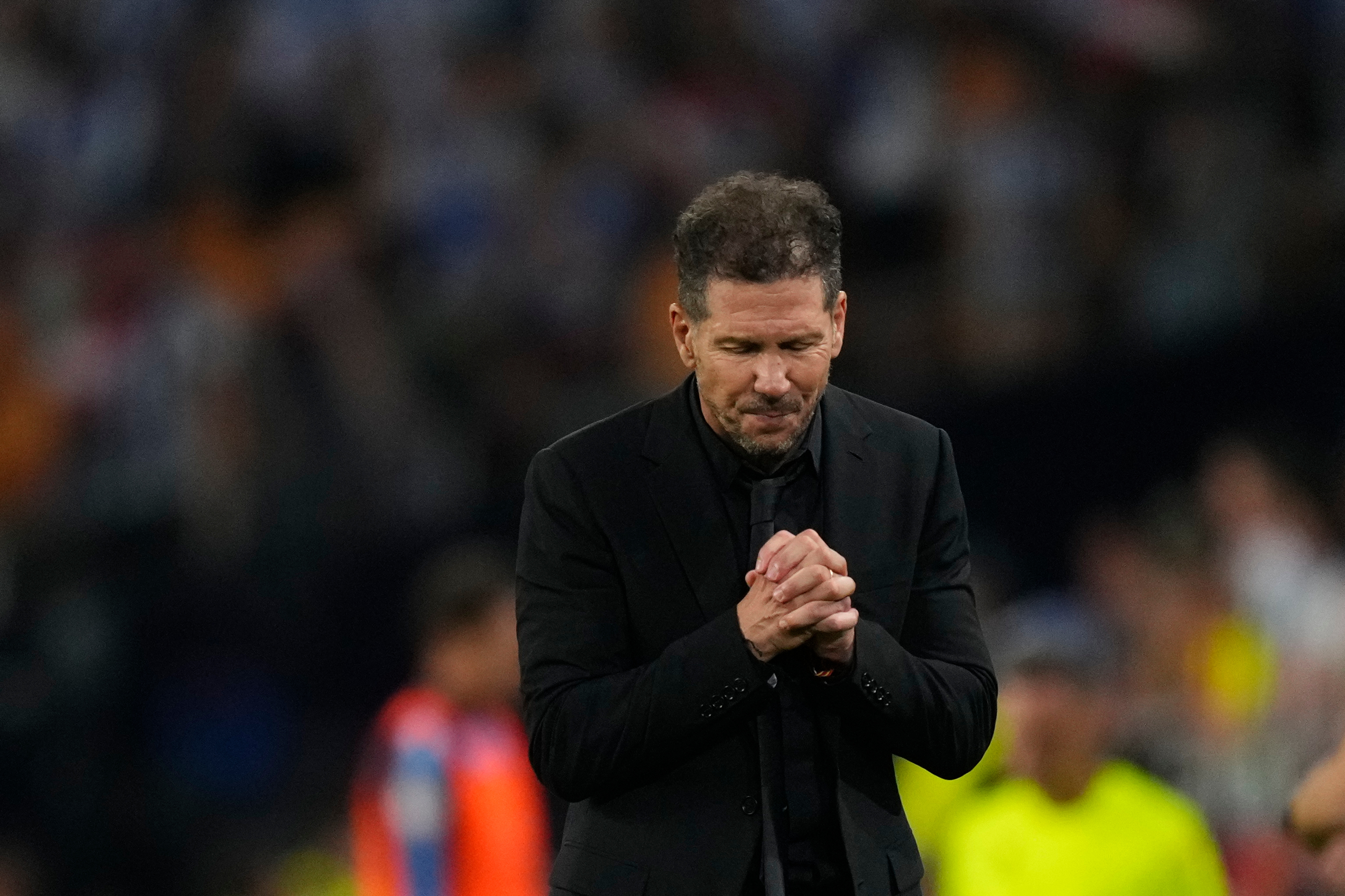 Simeone, durante la final de Copa.