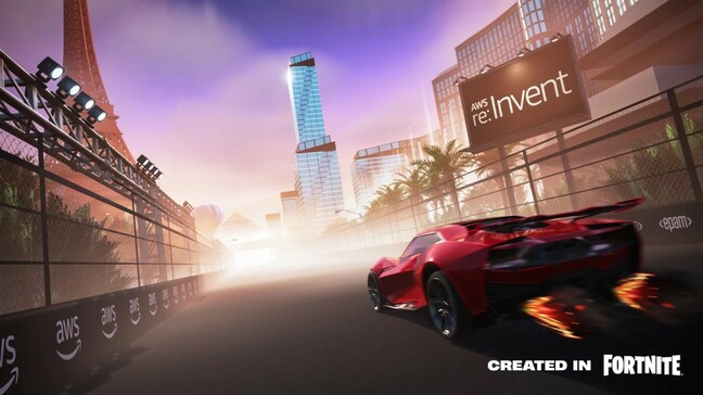 AWS re:Invent Keynote Racer” island