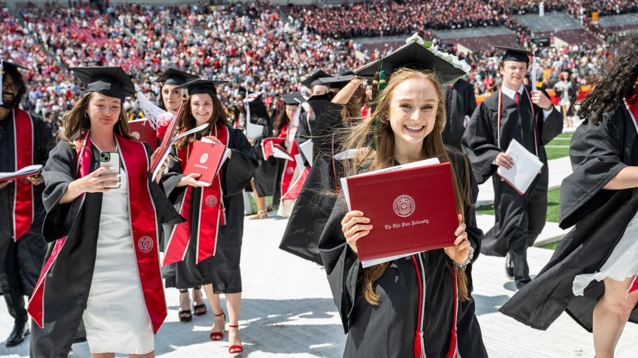 Graduation ceremony at Ohio State University, U.S. in 2025. Photo courtesy of the university