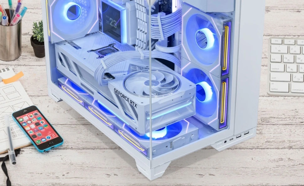 联力包豪斯 O11 VISON-M 机箱上市:三面玻璃 MATX 海景房,499 元起