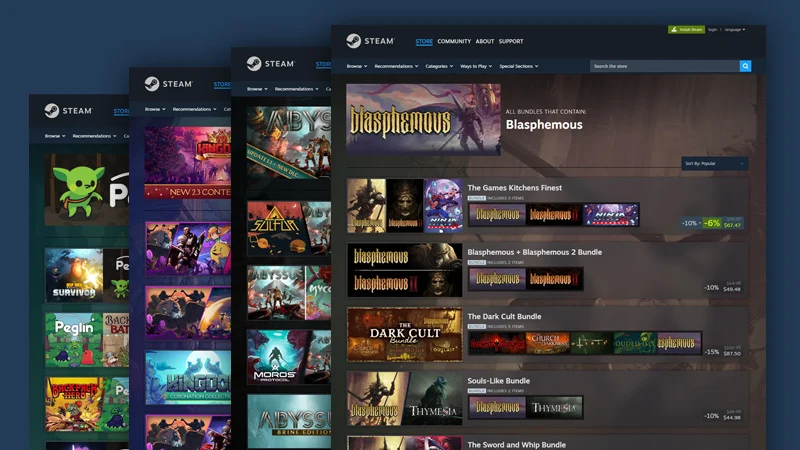 Steam实装新功能:查看包含某款游戏的所有捆绑包