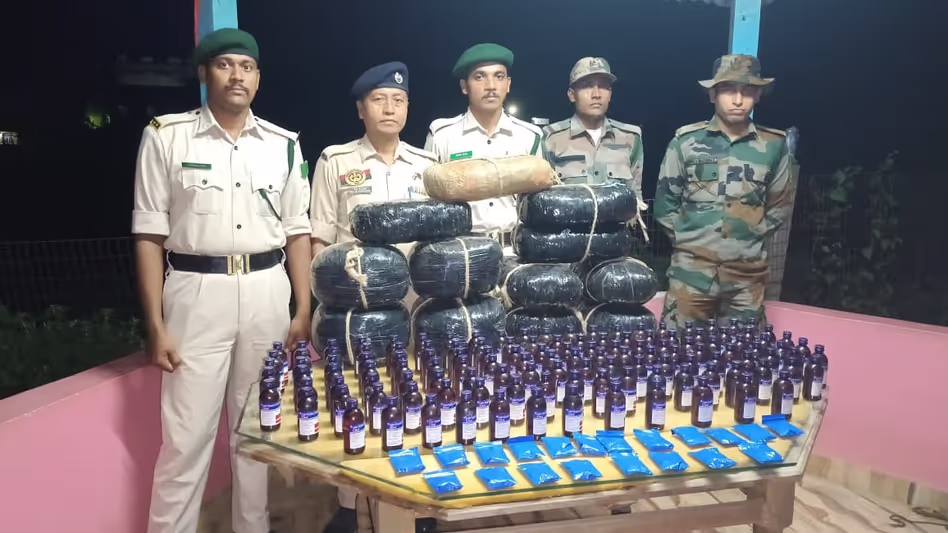 Tripura Police seize narcotics worth Rs 8.5 lakh near Indo-Bangladesh border Tripura Police seize narcotics worth Rs 8.5 lakh near Indo-Bangladesh border
