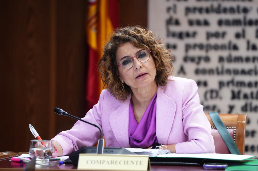 Mar�a Jes�s Montero, este lunes, en la comisi�n de investigaci�n del Senado sobre la gesti�n de la Sepi.